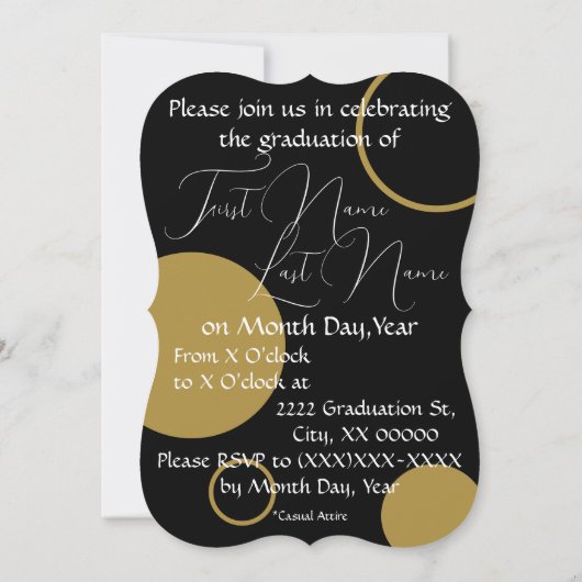 グラード招待状 招待状 (裏面)