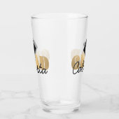 グラード金ゴールドブラック卒業キャップモノグラム名 タンブラーグラス (右)