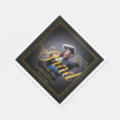 グラード。ゴールデンtouchあなたの未来を明るくする。 スタンダードランチョンナプキン (角)