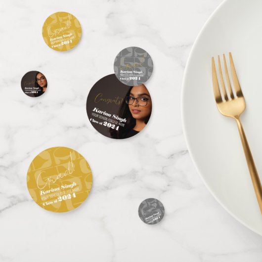 グラード！シンプルモダン卒業紙吹雪 コンフェッティ (グループ)