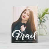 グラード |ブラシストロークの卒業発表 案内状 (スタンド正面)