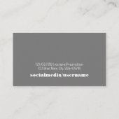 グラード！卒業名カード(写真シンプル付き) 名刺 (裏面)