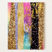 グラーム虹のグリッターブラシエレガントストローク プランナー手帳 (裏面)