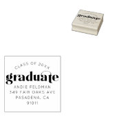 グラーモダンドパーソナライズされた差出人住所スタンプ ラバースタンプ (押印)