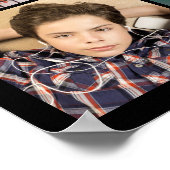 グラーモダンド10フォトコラージュ型はっきりしたキャップ ポスター (角)