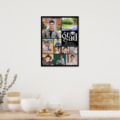 グラーモダンド10フォトコラージュ型はっきりしたキャップ ポスター (キッチン)