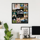 グラーモダンド14フォトコラージュ型はっきりしたキャップ ポスター (ホームオフィス)