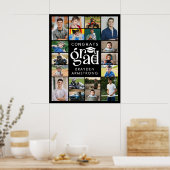 グラーモダンド18フォトコラージュ型はっきりしたキャップ ポスター (キッチン)