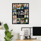 グラーモダンド18フォトコラージュ型はっきりしたキャップ ポスター (ホームオフィス)