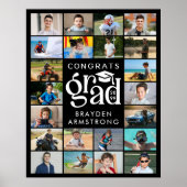 グラーモダンド22フォトコラージュ型はっきりしたキャップ ポスター (正面)