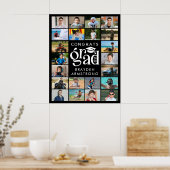 グラーモダンド22フォトコラージュ型はっきりしたキャップ ポスター (キッチン)