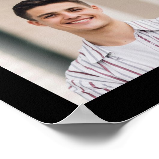 グラーモダンド42フォトコラージュ型はっきりしたキャップ ポスター (角)