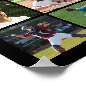 グラーモダンド54フォトコラージュ型はっきりしたキャップ ポスター (角)