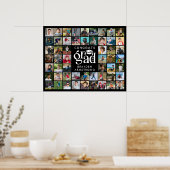 グラーモダンド54フォトコラージュ型はっきりしたキャップ ポスター (キッチン)