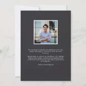 グラーモダンド |写真の卒業 案内状 (裏面)