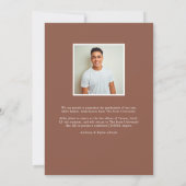 グラーモダンド |写真の卒業 案内状 (裏面)