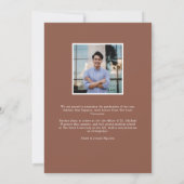 グラーモダンド |写真卒業のお知らせ 案内状 (裏面)