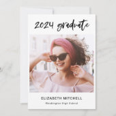 グラーモダンド | 2枚の写真と手書き文字 招待状 (正面)