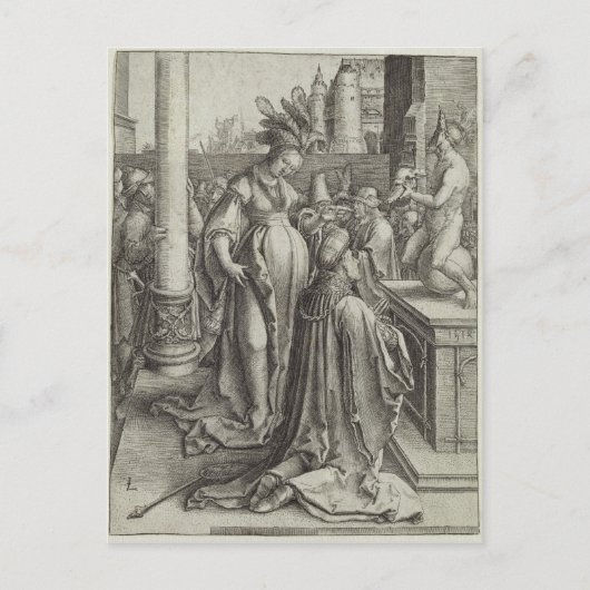 グラー祈ン画像の前のソロモン， c.1514 ポストカード (正面)