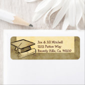 グラー素朴ドお祝いキャップ&ディプロマ ラベル (インサイチュ)