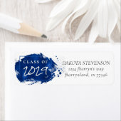 グラー色彩の鮮やかド |青絵を描（ばちゃばちゃ）跳ねる差出人住所 ラベル (インサイチュ)