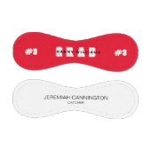 グラー赤と白ド名プレーヤー# 野球ボール (パネル)