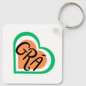 グラー – アイリッシュラブデザイン – アイリッシュランゲージ キーホルダー (裏面)