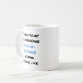 グラー・ギーチの女性、すばらしいコーヒーマグ コーヒーマグカップ (正面左)