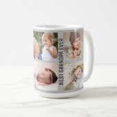 グラ最高のンティファーイバー6フォトカスタムコラージュグレー コーヒーマグカップ (正面右)