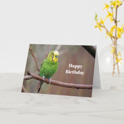 グリかわいらしーンバジーフォト誕生日カード カード (黄色い花)