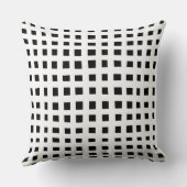 グリはっきりしたッド091216 – 黒の白 クッション (裏面)