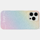グリアモダンターイニシャルと名前の抽象デザイン Case-Mate iPhoneケース (裏面 (横))