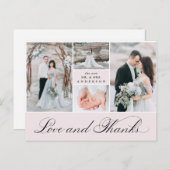 グリエレガントッド | 4写真結婚ありがとう ポストカード (正面/裏面)