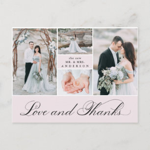 グリエレガントッド   4写真結婚ありがとう ポストカード