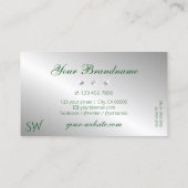 グリエレガントーンシルバーダイヤきらめくズモノグラム 名刺 (裏面)