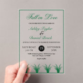 グリエレガントー素朴ングラスボホフレーム秋の結婚式 アクリル招待状 (インサイチュ (ポータブル))