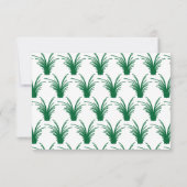 グリエレガントー素朴ングラスボホフレーム秋の結婚式 出欠カード (裏面)