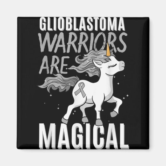 グリオブラストーマ多形性グレードIV星細胞戦士 マグネット (正面)