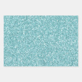 グリガーリーッツアクアターコイズグリッターユニコーン ラッピングペーパーシート (正面3)