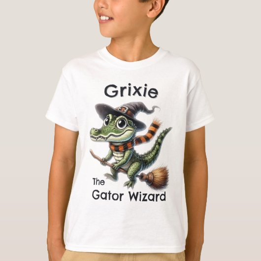 グリキースザゲーターウィザード乗りブロムハロウィーン Tシャツ (正面)