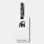 グリクールズリーベア – 野生生物 – 自然 – エコロジー ラゲッジタグ (裏面縦)