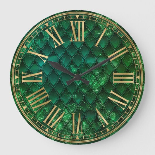 グリグラデーションーン・ドラはかりで測ゴン ラージ壁時計 (正面)