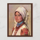 グリゴレスク・ニコラエのMuscelの農夫の女性 ポストカード (正面)