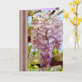 グリシエレガントニア花付きハッピーバースデーカード カード (黄色い花)