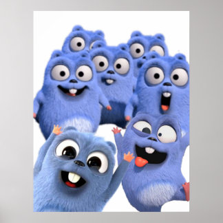 グリジーとレミングおもしろいスは幸せ怒だった ポスター