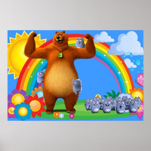 グリジーとレミングスの子供 ポスター (正面)