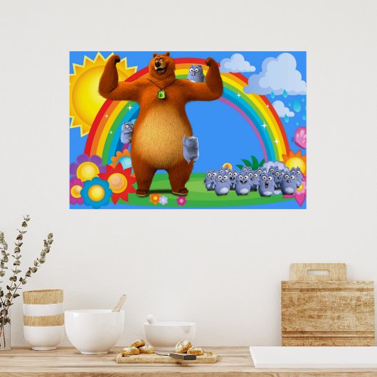 グリジーとレミングスの子供 ポスター (キッチン)