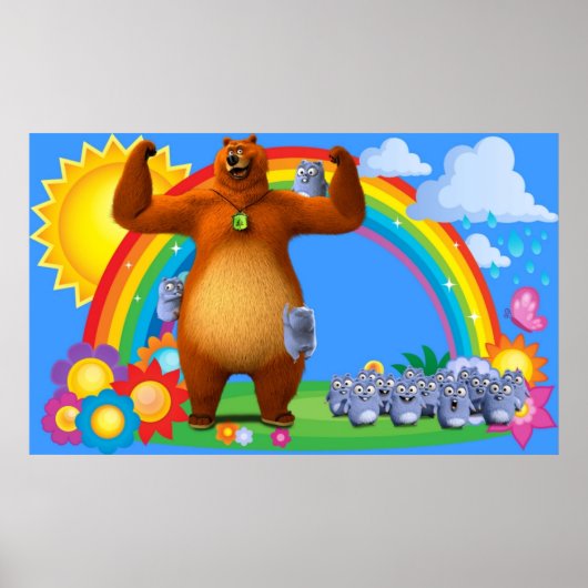 グリジーとレミングスの子供 ポスター (正面)