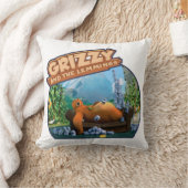 グリジーとレミング クッション (ブランケット)