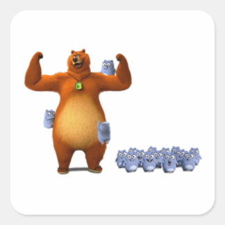 グリジーとレミング スクエアシール